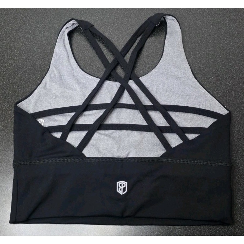 Born Primitive Strappy Sports Bra Woman S Crossfit Gym Active Black
